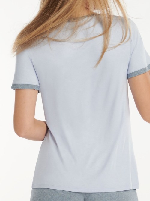 Lisca Nachtmode Laura eis blau schlafshirt