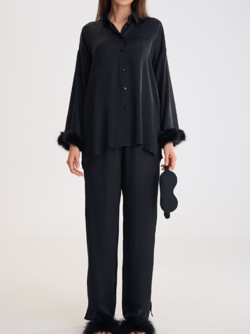 Lisca Nachtmode Passion schwarz pyjama