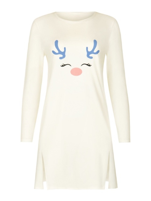Lisca Nachtmode Holiday cremefarbig nachtkleid