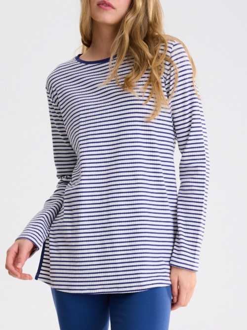 Lisca Nachtmode Infinity blau pyjama