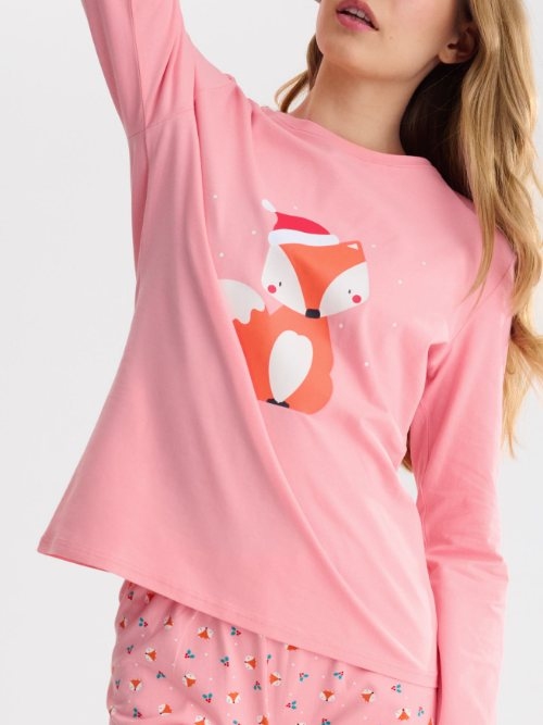Lisca Nachtmode Foxy pink pyjama