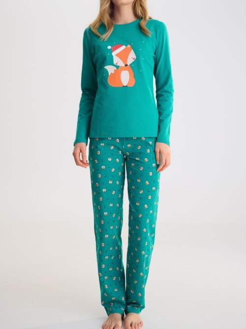 Lisca Nachtmode Foxy grün pyjama