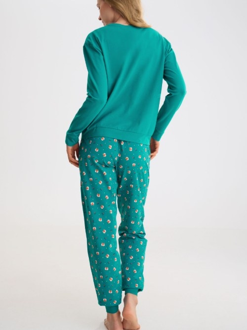 Lisca Nachtmode Foxy grün pyjama