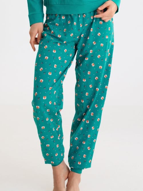 Lisca Nachtmode Foxy grün pyjama