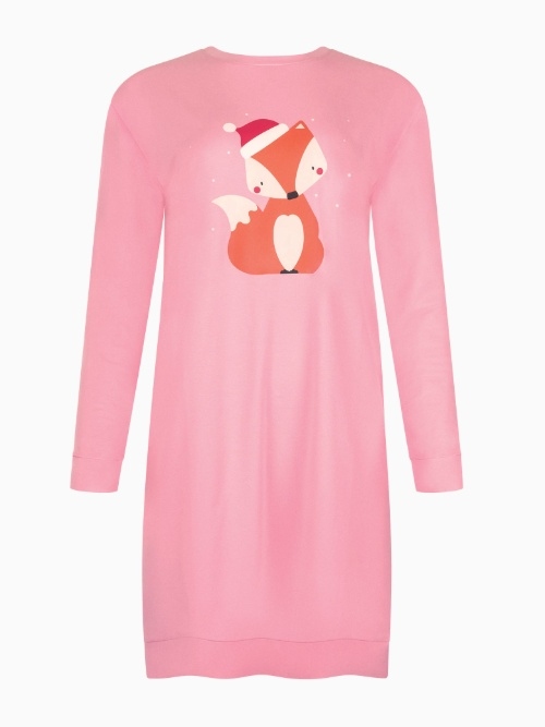 Lisca Nachtmode Foxy pink nachtkleid