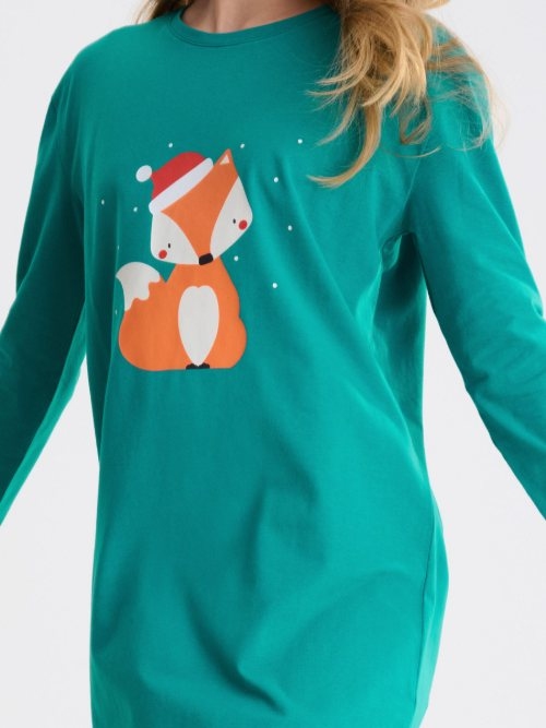 Lisca Nachtmode Foxy grün nachtkleid
