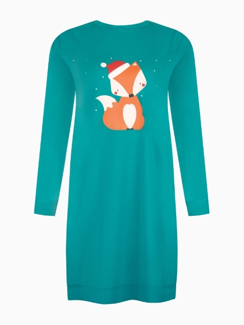 Lisca Nachtmode Foxy grün nachtkleid