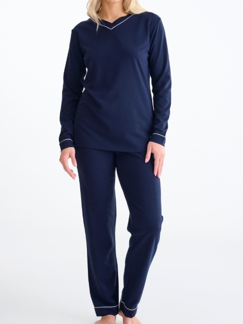 Lisca Nachtmode Tara navy-blau pyjama