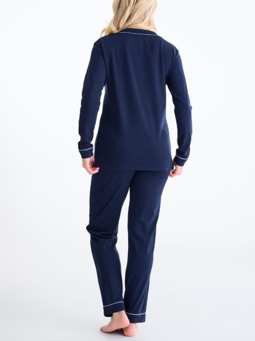 Lisca Nachtmode Tara navy-blau pyjama