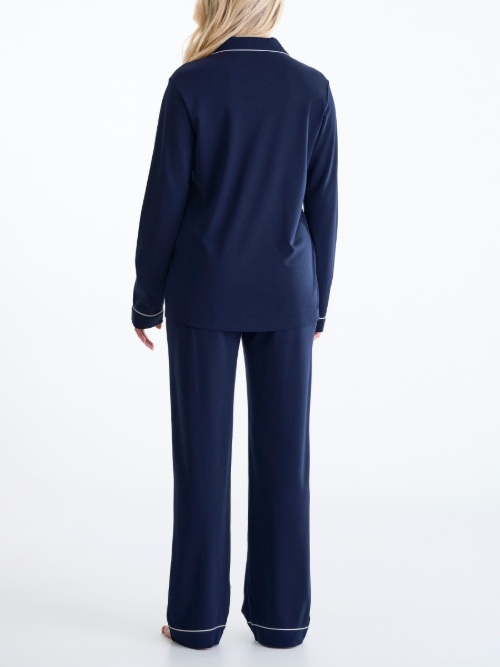 Lisca Nachtmode Tara navy-blau pyjama