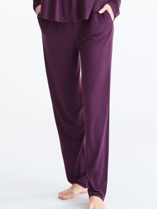 Lisca Nachtmode Velvet violett pyjama
