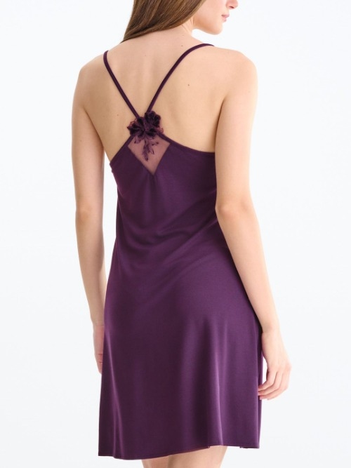 Lisca Nachtmode Velvet violett nachtkleid