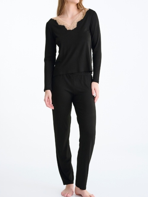 Lisca Nachtmode Tania schwarz pyjama