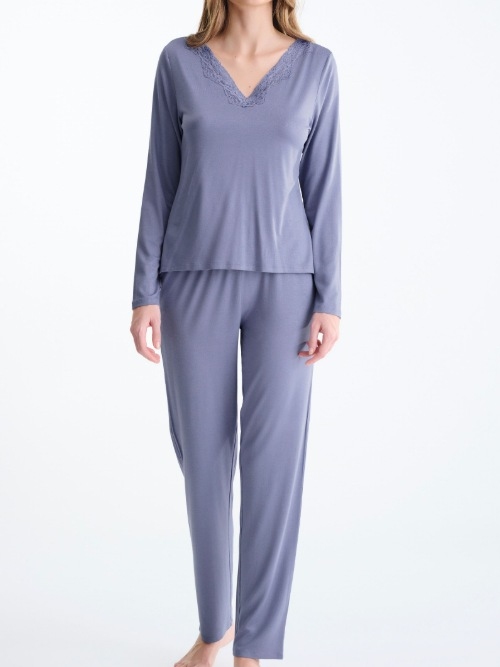 Lisca Nachtmode Tania lavendel pyjama
