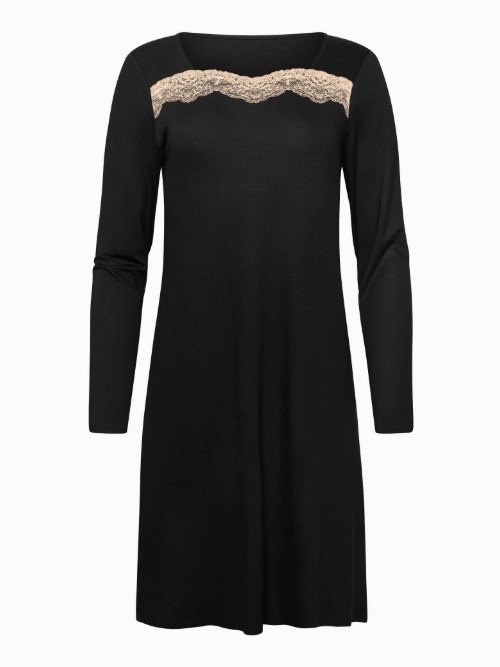 Lisca Nachtmode Tania schwarz nachtkleid