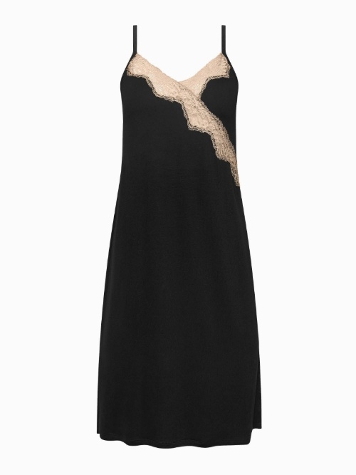 Lisca Nachtmode Tania schwarz nachtkleid
