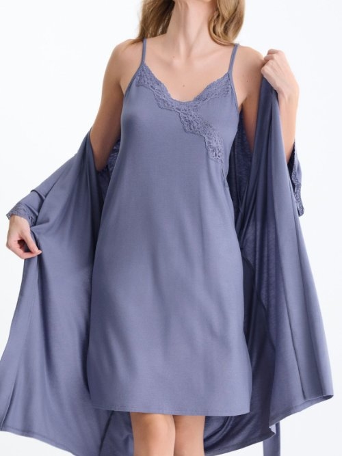 Lisca Nachtmode Tania lavendel nachtkleid
