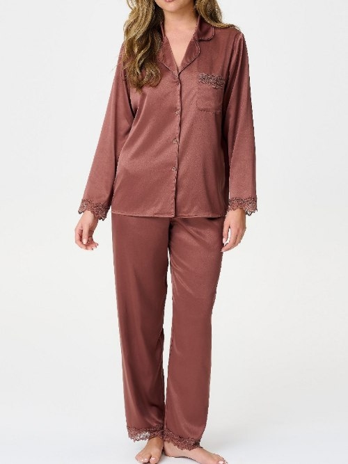 LingaDore Täglich Basic cognac pyjama