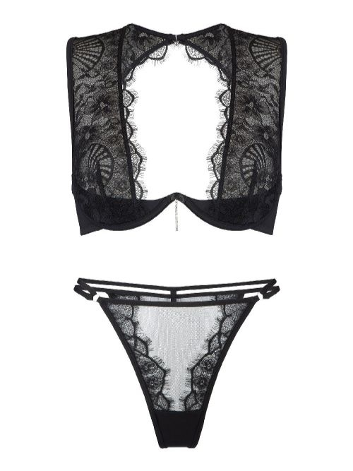 LingaDore Black Boudoir schwarz set