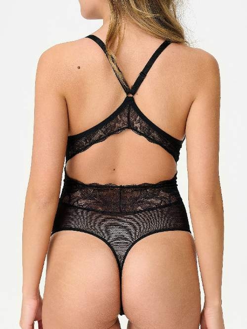 LingaDore String Body schwarz korselett