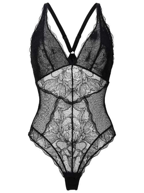 LingaDore String Body schwarz korselett