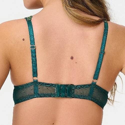 LingaDore Pine Green Lace pine green push up bh