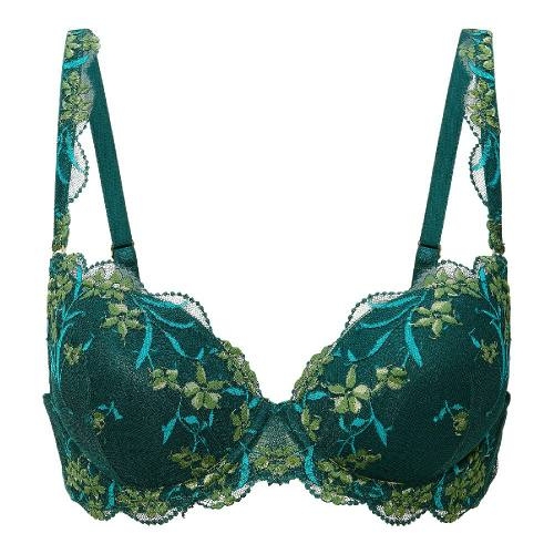 LingaDore Pine Green Lace pine green push up bh