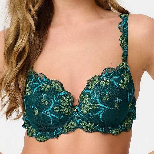 LingaDore Pine Green Lace pine green vorgeformter bh