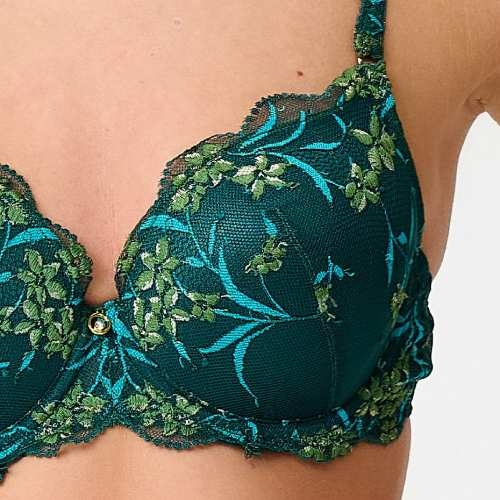 LingaDore Pine Green Lace pine green vorgeformter bh