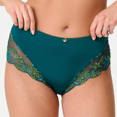 LingaDore Pine Green Lace pine green slip
