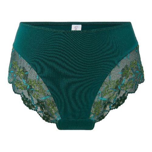 LingaDore Pine Green Lace pine green slip