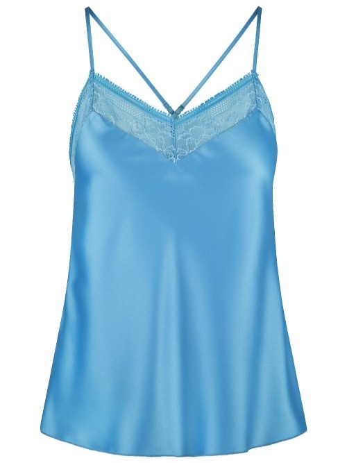 LingaDore Nacht 7804 blue spaghetti top