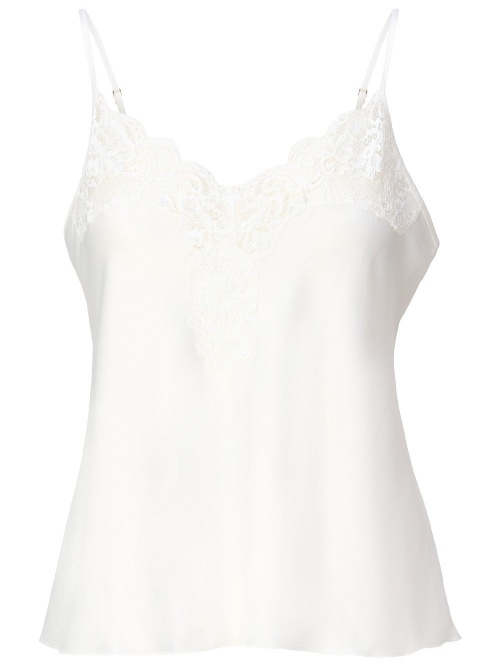 LingaDore Nacht 8301 elfenbein spaghetti top