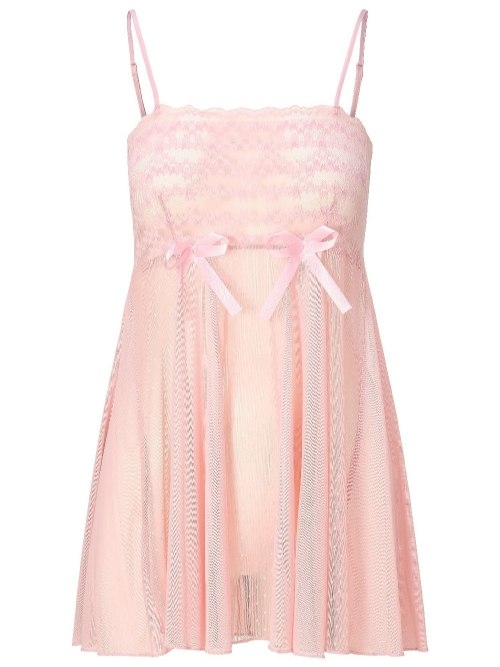 LingaDore Nacht 8303 rosa slipdress