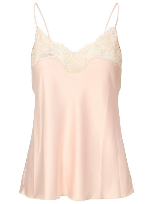LingaDore Nacht 8304 beige spaghetti top