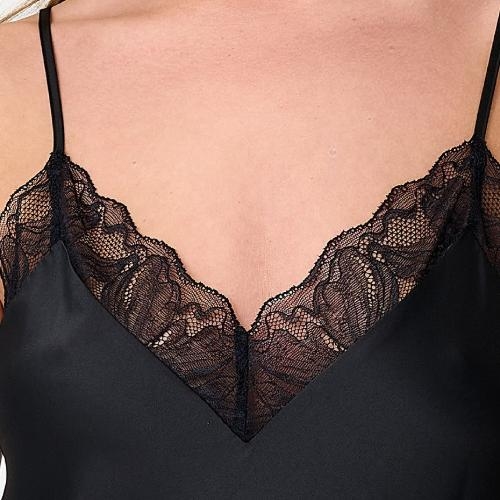 LingaDore Nacht 8501 schwarz slipdress