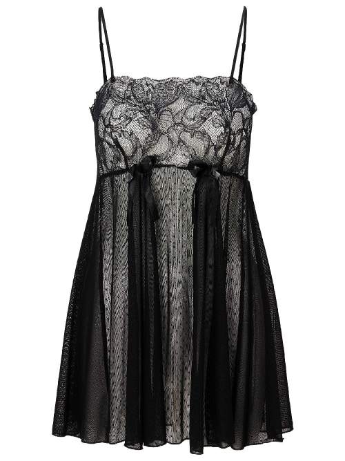 LingaDore Nacht 8501 schwarz slipdress