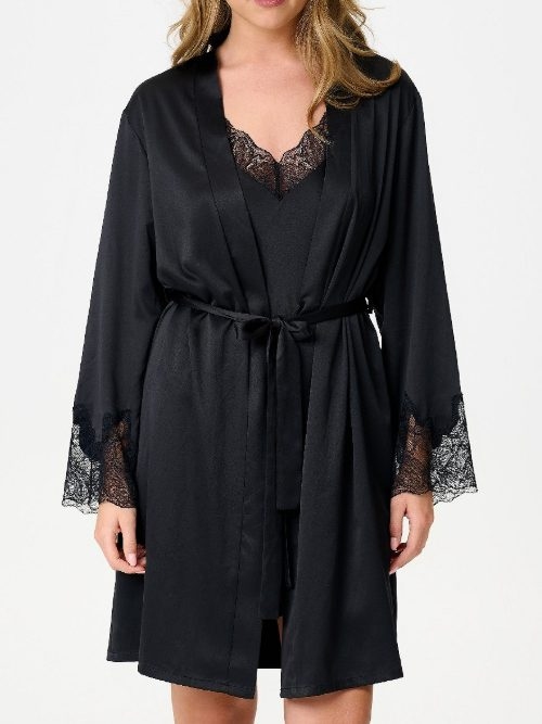 LingaDore Nacht 8501 schwarz kimono