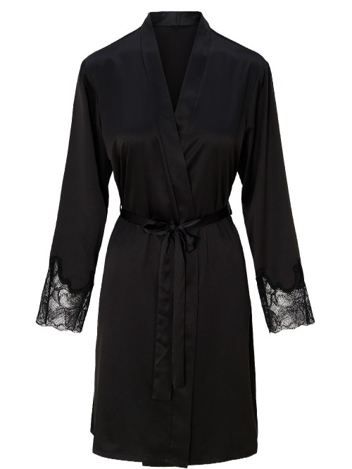 LingaDore Nacht 8501 schwarz kimono