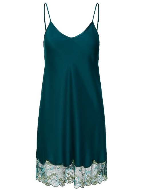 LingaDore Nacht 8502 pine green slipdress