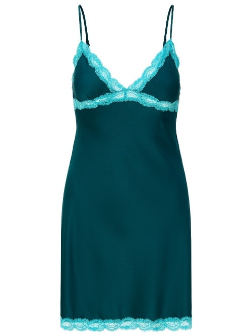 LingaDore Nacht 8502 pine green slipdress