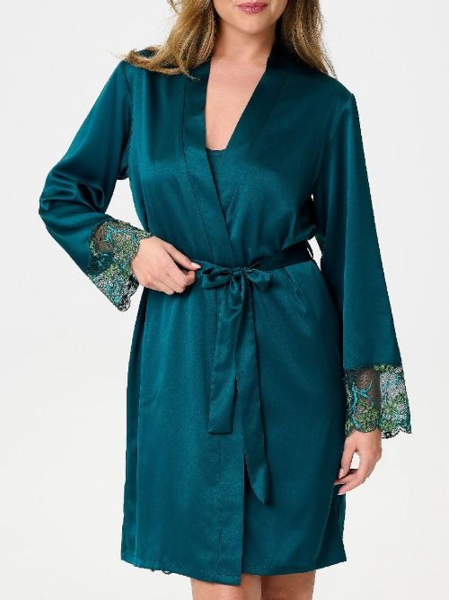 LingaDore Nacht 8502 pine green kimono