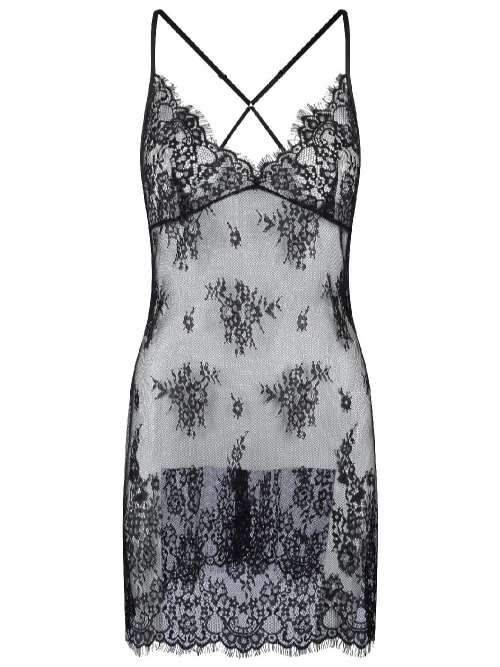 LingaDore Nacht 2139 schwarz slipdress