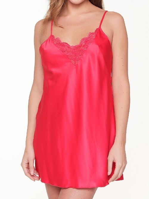 LingaDore Nacht 1446 rot slipdress