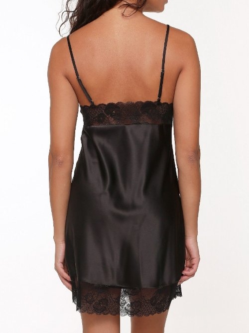 LingaDore Nacht 9000 schwarz slipdress