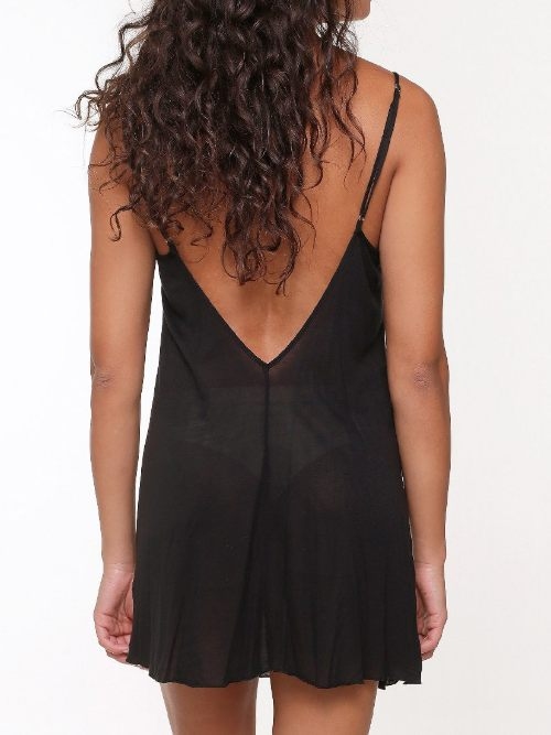 LingaDore Nacht 15857 schwarz slipdress