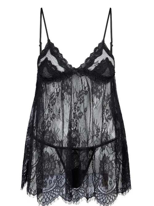LingaDore Nacht 7809 schwarz slipdress