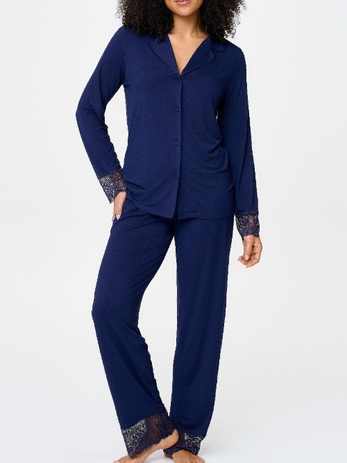 LingaDore Nacht 8618 grau pyjama