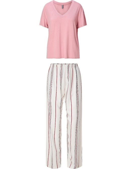 LingaDore Nacht 8417 rosa/print pyjama