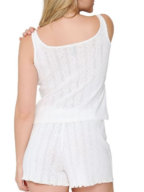LingaDore Nacht 8404 cremeweiß shortama